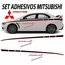 Sticker Adhesivo Laterales + Logo Mine´s Mitsubishi Lancer