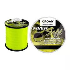 Linha Mono Crown Fiber Soft Yellow 0,37mm 27lb/12,2kg - 500m