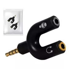 2 Un Adaptador Splitter P2 X P3 Audio Headset Fone Microfone