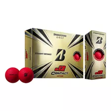 Pelotas Bolas De Golf Bridgestone E12 12 Unidades Rojo