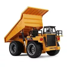 Caminhão De Lixo De Controle Remoto Huina 1540 1:18 Amarelo