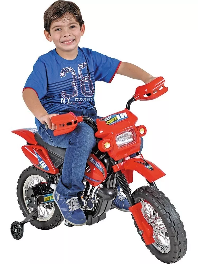 Mini Moto Elétrica Infantil Motocross 6v Recarregável Xplast