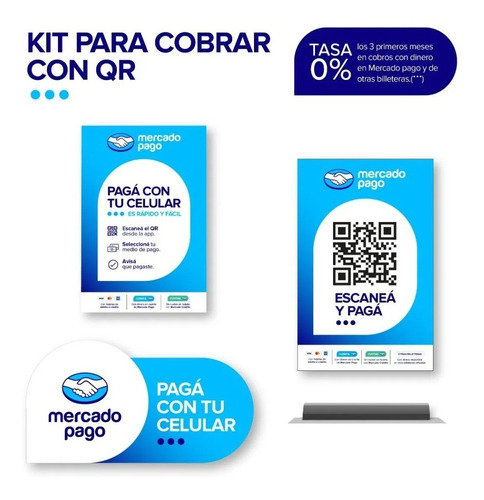 Kit Oficial Para Código Qr De Mercado Pago