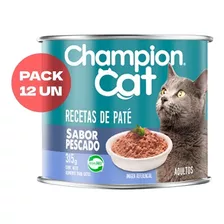 Lata Champion Cat Adulto Pescado Pack 12un Mp