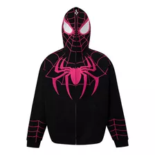 Sudadera Con Capucha Y Estampado De Araña Rosa