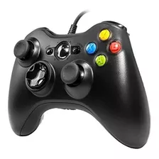 Controle Com Fio Preto Compatível Com Xbox 360 Usb Pc Gamer 
