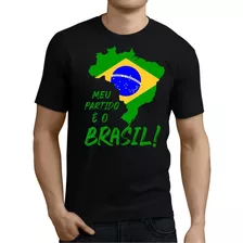 Camisa Meu Partido É O Brasil Mapa Do Brasil