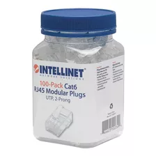 100 Unidades Conector Rj45 Modular Plugs Categoría 6 /502344