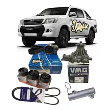 Kit Distribucion C/ Bomba + Kit Poli V Toyota Hilux 2.5 3.0