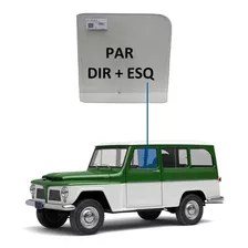 Par Vidro Porta Willys Overland Rural 1958 À 1977 Dir + Esq