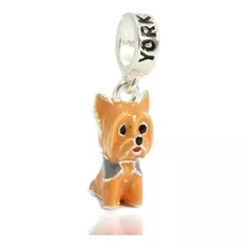 Berloque Charms Cachorro Yorkshire York Prata Legitima 925