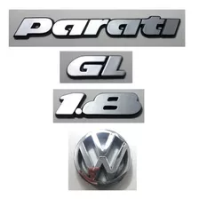 Kit Emblema Volkswagen Parati 1.8 Gl Vw Grade 91 A 97 Brinde