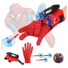 Guantes De Spiderman Con Lanzador De Plástico Para Niños