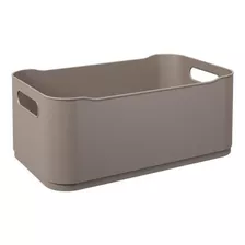 Cesta Fit Grande 30,5 X 18,5 X 12 Cm Cor Warm Gray Coza