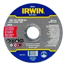 Disco De Corte Em Inox Fino 4.1/2x1.2x7/8 Irwin Iw401452