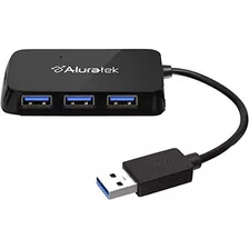 Aluratek 4 Port Usb 3.0 Superspeed Hub With Attached