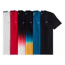 Paquete De 6 Playeras Hollister Original En Varios Colores