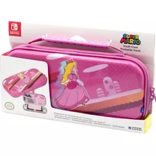 Funda Hori Nintendo Switch Original Peach Vault Case Meda