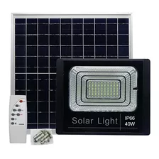 Holofote Refletor Solar Led 40w Resistente Água Luz Branca