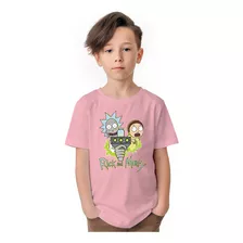 Polera Niños Rick And Morty Gun Series 100% Algodón Wiwi