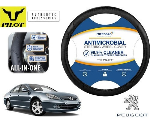 Funda Cubrevolante Negro Antimicrobial Peugeot 607 2002-2008 Foto 4