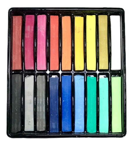 Giz Pastel Seco Com 18 Cores Básico Para Colorir E Pintar