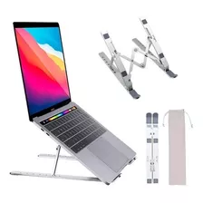 Soporte Base Notebook Macbook Pro Air Aluminio Ergonomico Color Plateado