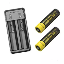 Cargador De Baterias Nitecore 2 Slot De Carga Ui2+2 Baterias