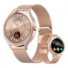 Smartwatch Mujer Elegante Reloj Inteligente Bluetooth Call