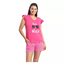 Pijama Mujer Joven Lola Verano Short Y Polera Pabilos S M L