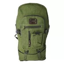 Mochila De Lona Extensível Verde Militar C1198