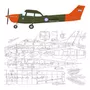 Tercera imagen para búsqueda de planos de avion cessna 182 rc modelismo aeromodelismo