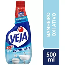 Limpador Spray Anti Bac Veja Banheiro Oxi 500ml Refil