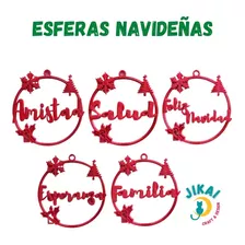 Set 5 Esferas Navideñas 7.5cm