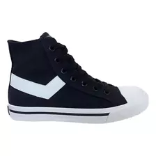 Zapatillas Hombre Pony Shooter Hi Canvas Original Ngo/bco