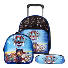 Mochila Pequena Creche Paw Patrol Rodinha Reforçada Promoção