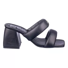 Sandalias Mujer Tiras Soft Comodas Taco Medio Moda