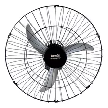 Ventilador De Parede Loren Sid Tufão Sprint Preto 3 Pás Cinza 60 cm De Diâmetro 60 Hz 127 v/220 v Bivolt 155w