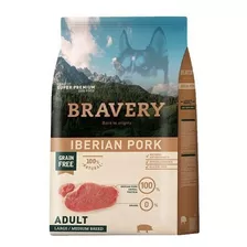 Alimento Bravery Super Premium Adult Dog Large/medium Breeds Para Perro Adulto De Raza Mediana Y Grande Sabor Cerdo Ibérico En Bolsa De 12kg