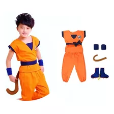 Fantasia Infantil Goku Dragon Ball Super Roupa Rabo Completa