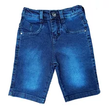 Bermuda Jeans Infantil Masculino 2 Ao 16 Com Ajuste Oferta 