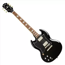 Guitarra Eléctrica Zurda EpiPhone Standard Sg Color Ebony