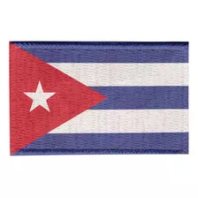 Patch Sublimado Bandeira Cuba 5,5x3,5 Bordado
