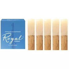 Kit C/ 5 Palhetas D'addario Rico Royal - Sax Soprano 3,5