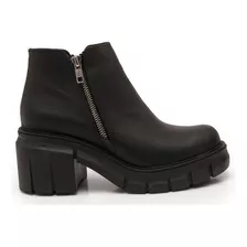 Botas Borcegos Mujer De Cuero Con Plataforma Invierno 2019