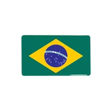 Adesivo Bandeira Resinada Brasil (6x4)