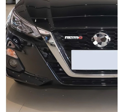 Emblema Nismo Metalico Cromo Negro Nissan Versa Altima Tida Foto 10