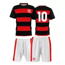 Kit Infantil Mini Craque Flamengo Camisa+calção Futebol Time