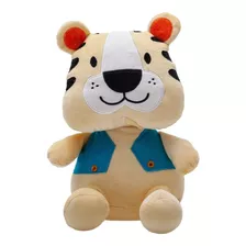 Boneco Pelúcia Tigre Amarelo Amiguinhos Da Floresta - Zip 