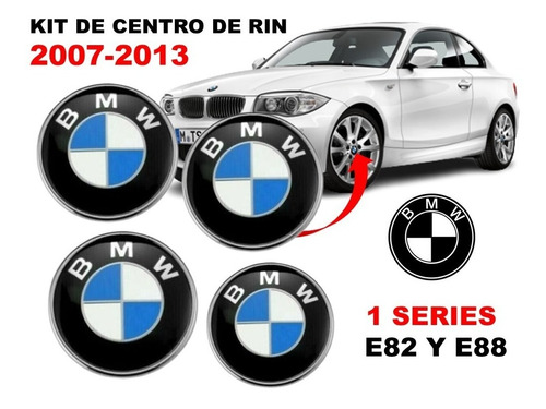 Kit De 4 Centros De Rin Bmw Serie 1  E82 Y E88 07-13 68 Mm Foto 2